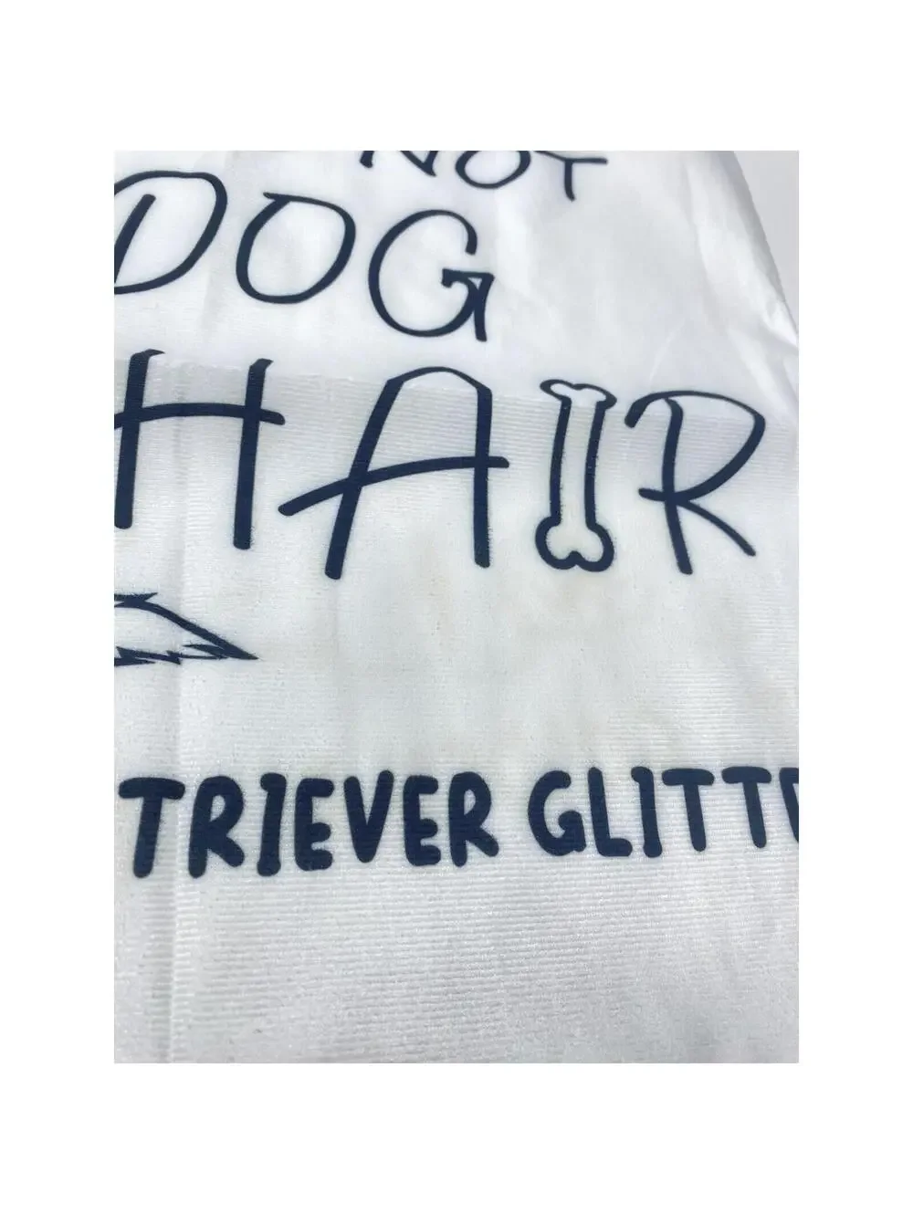 Dog Lover Decorative Pillow Case, Golden Retriever Quote “Not Dog Hair” Glitter